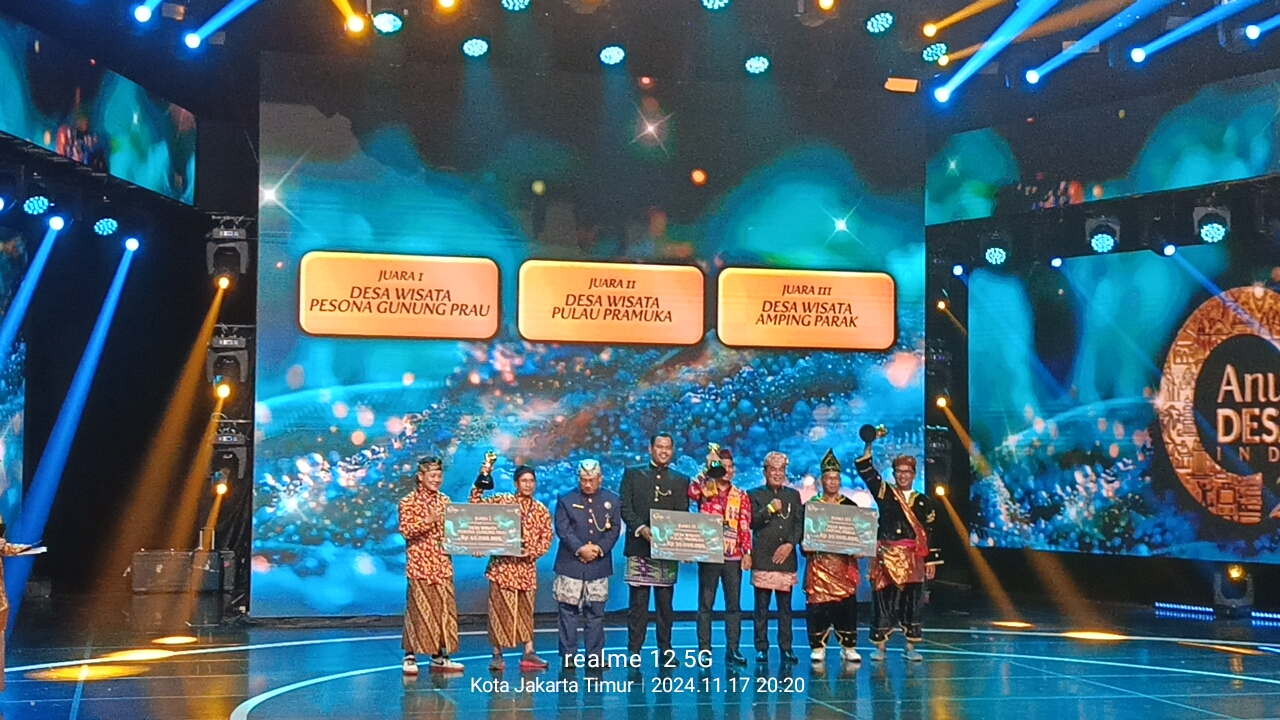 Nagari Ampiang Parak Terpilih dalam menjadi Juara III Nasional Desa Wisata 2024