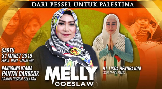 Pelaku Ekonomi Kreatif ikut berpatisipasi dalam malam Pegalangan dana Peduli Palestina  di Pantai Ca